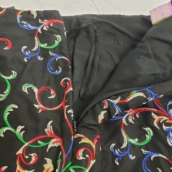 VTG CJ Laing Silk Embroidered Party Dress Pants EU - Picture 10 of 15